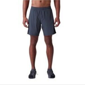 Second Skin Gray Men's Lined Compression Shorts Size XXL
